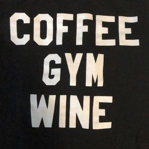 Coffee Gym Wine Racerback
